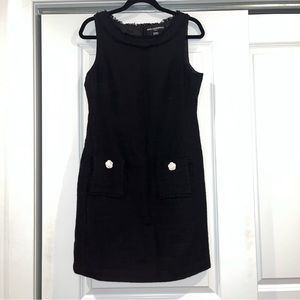 Karl Lagerfeld Black Tweed Dress